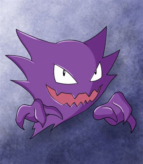 How To Draw A Haunter Pokemon At How To Draw