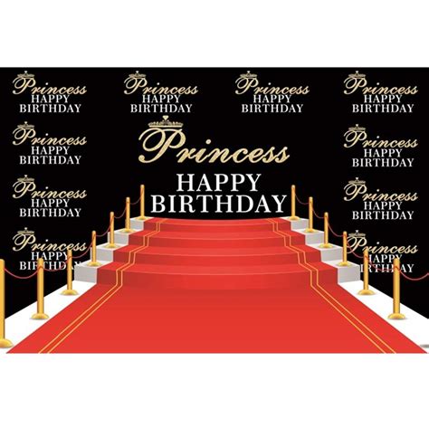 Laeacco 10x7ft Happy Birthday Princess Vinyl Photography Background