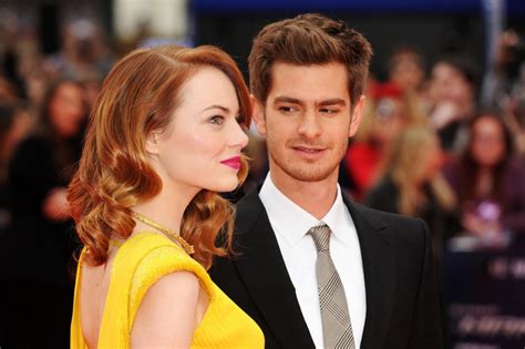 Red Carpet Emma Stone And Andrew Garfield Reel Life With Jane