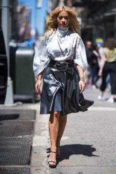 Rita Ora Trying Hard To Make An Upskirt On A Sewer Grate Out In New York The