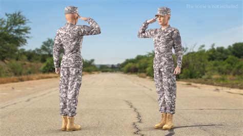 Female Soldier Military Acu Rigged For Modo 3d Model 199 Lxo Free3d