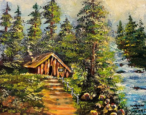 Cottage Painting By Ryszard Ludynia Fine Art America