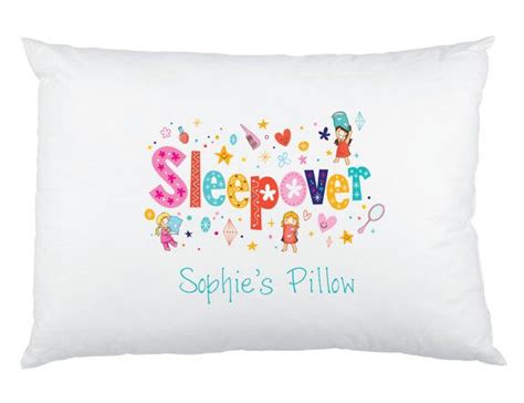 I think i see confetti from this potion. Sleepover Slumber Party Custom made Pillowcase - Custom ...