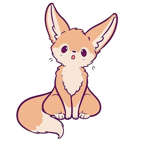 Fennecfox Fox Cute Kawaii Animal Naomilord Freetoedit