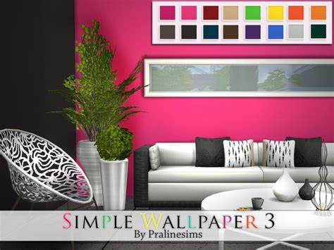 Pralinesims Simple Wallpaper 3 Sims 4 Simple Wallpapers Sims 4 Update