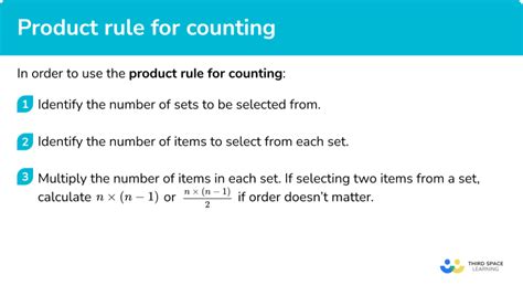 Product Rule For Counting Gcse Maths Steps Examples And Worksheet