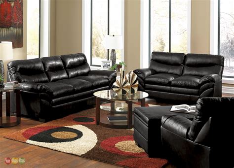 Contemporary Leather Living Room Sets Contemporary 4 Pc Leather