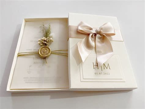 Wedding Invitation Box Acrylic Invitation With Box Etsy