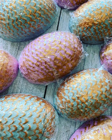 Dragons Egg Bath Bombs For Easter Baskets Scented In Orchids Huge Rbathbomb