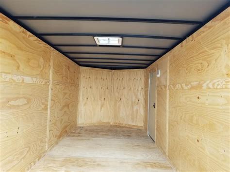 New 7x16 Enclosed Trailer Barn Doors Rock Solid Cargo Near Me