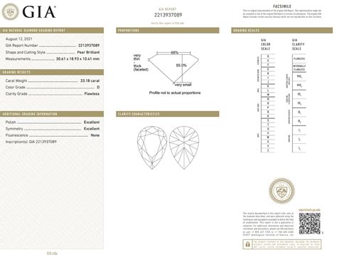 Flawless Gia Certified 33 Carat Pear Cut Diamond For Sale At 1stdibs