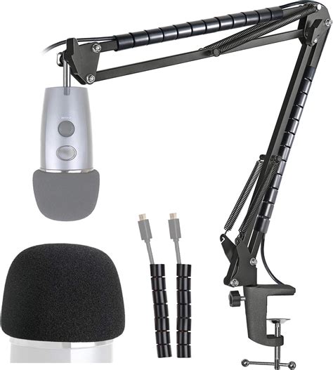 Yeti Nano Mic Stand With Windscreen Mic Suspension Boom Arm Stand And Pop Filterfoam Cover