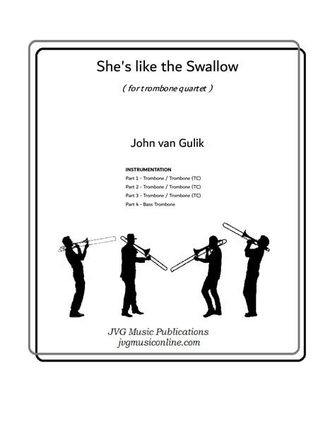 Shes Like The Swallow Sheet Music John Van Gulik Brass Ensemble
