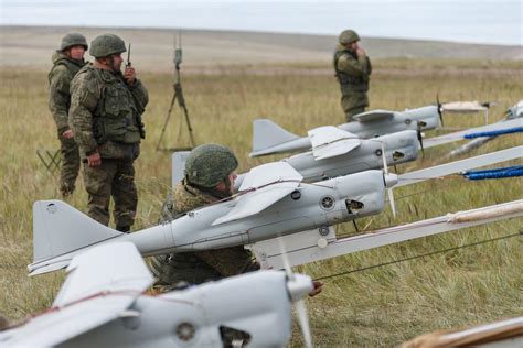 Russian Orlan 10 Small Recon Uav During Vostok 2018 Exercises
