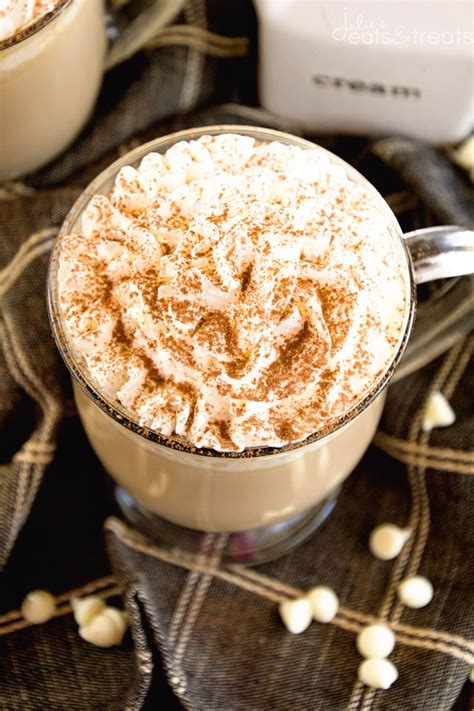 white chocolate latte recipe ~ delicious easy homemade white chocolate latte recipe that will
