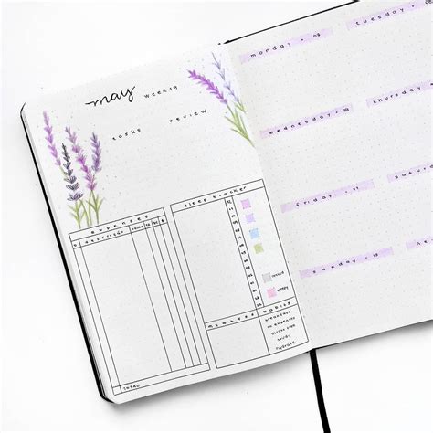 32 Easy Minimalist Bullet Journal Weekly Spreads to Try Right Now