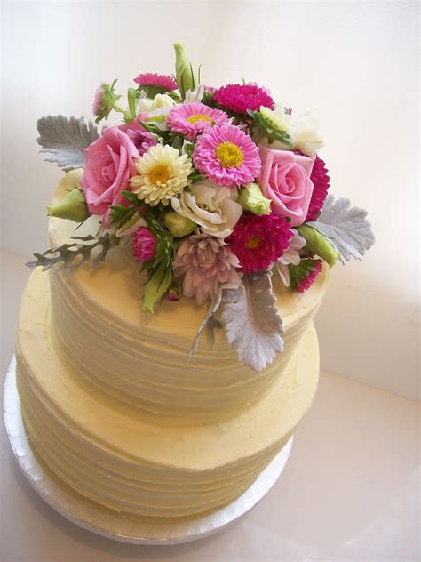 Summer Daisies Wedding Cake $450 • Temptation Cakes | Temptation Cakes