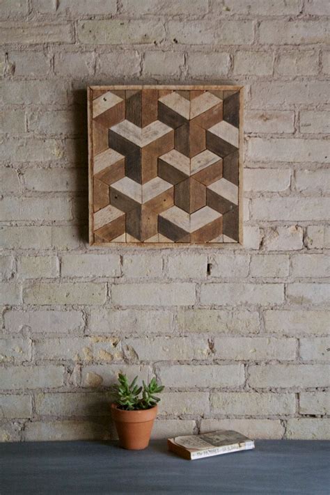 On sale from $65.63 regular price $93.75 sale. Reclaimed Wood Wall Art, Decor, Lath, Geometric Pattern ...
