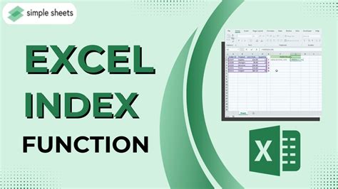 Boost Your Excel Skills With The Index Function A Beginners Guide