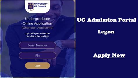 Ug Admission Portal Login University Of Ghana Legon