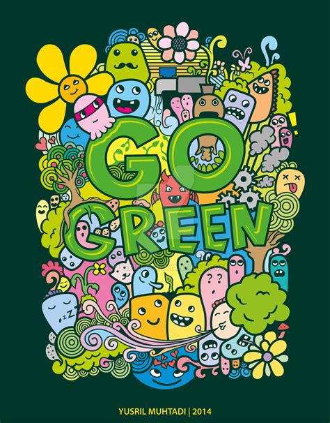 Go Green Doodle By Yusrielo On Deviantart