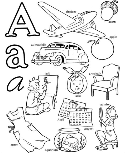 There's so much detail and fun pictures to spot, they will keep the kids busy for a while! FREE 18+ Alphabet Coloring Pages in AI