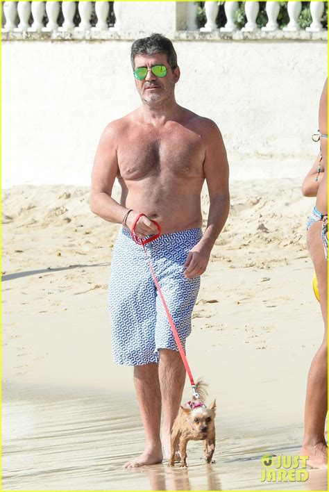 shirtless simon cowell soaks up the sun in barbados photo 3833546 shirtless simon cowell