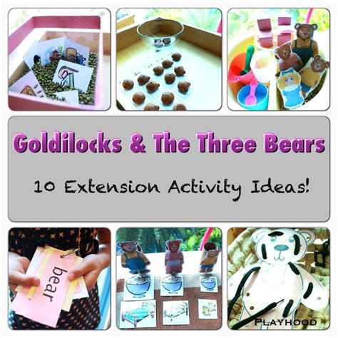 10 Activity Ideas For Goldilocks And The Three Bears Goldilocks And The Three Bears Bears