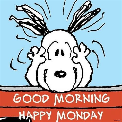 “good Morninghappy Monday Everyone Snoopy Love Good Morning