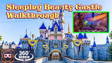 5k 360 Inside Sleeping Beauty Castle Disneyland Castle Walkthrough
