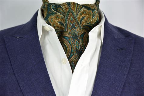 Tribal Green Signature Sterling Ascot Tie