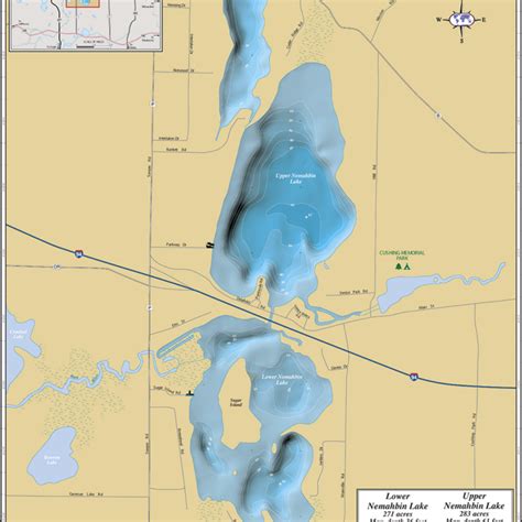 Pewaukee Lake Fold Map Mapping Specialists Limited