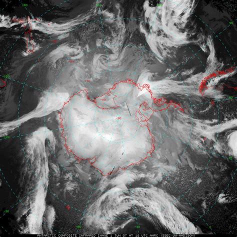 Antarctic Cyclone This Is An Ir Satellite Composite Image Of A Cyclone