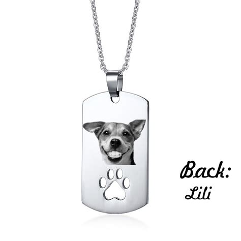 Customize your personalized necklace to make it a unique memorial gift in this world for someone you care. Aliexpress.com : Buy Custom Dog Photo Engraved Necklace ...