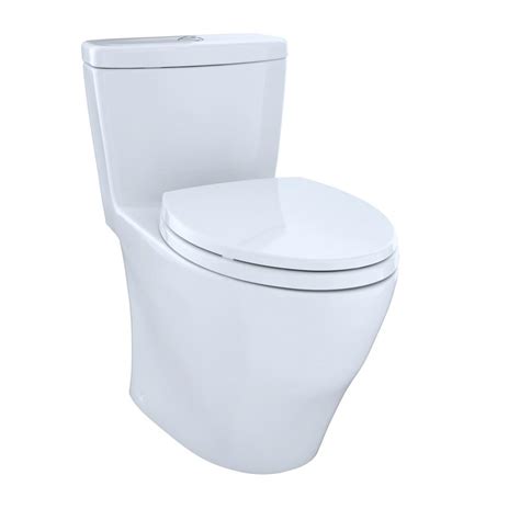 Toto Aquia 1 Piece Elongated 0916 Gpf Dual Flush Skirted Toilet In