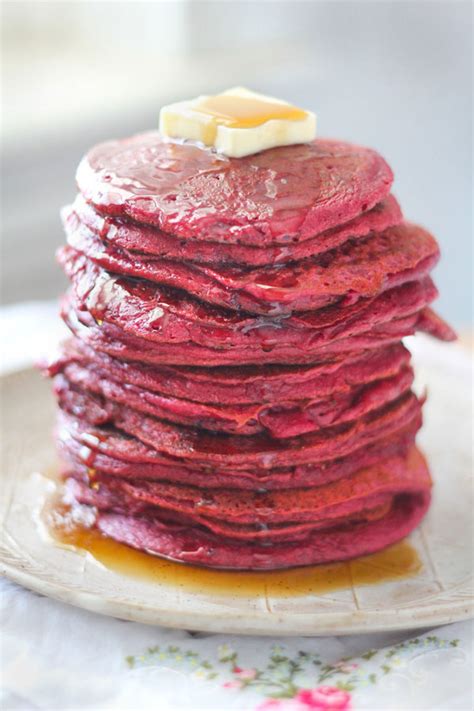 Beet Colored Red Velvet Pancakes Recipe Kitchen Vignettes Pbs Food