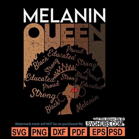 Melanin Queen Svg Afro Girl Svg Afro Queen Svg Afro Queen Svg