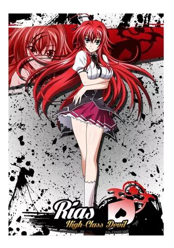 Poster Rias Gremory Anime High School Dxd 50x70cm Cuotas Sin Interés