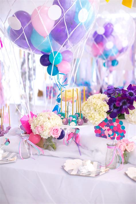 Karas Party Ideas Girly Hot Air Balloon Birthday Party