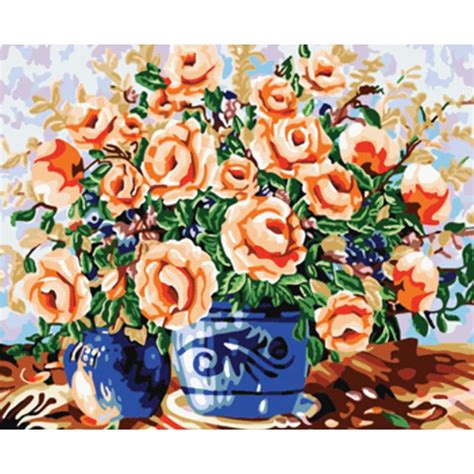 Flower Diy Paint By Numbers Kits Zxe075 Australia Paint By Numbers