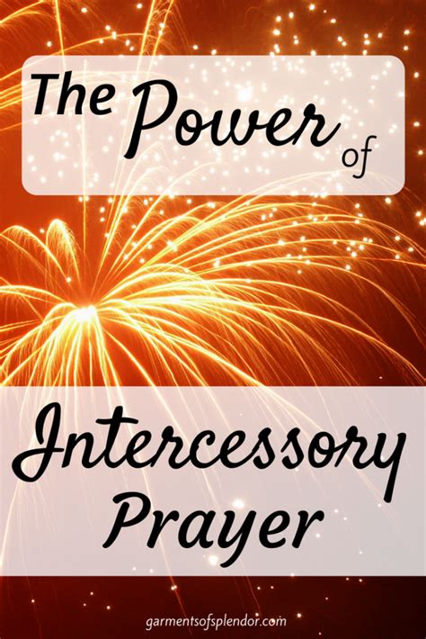 The Power Of Intercessory Prayer Pinterest