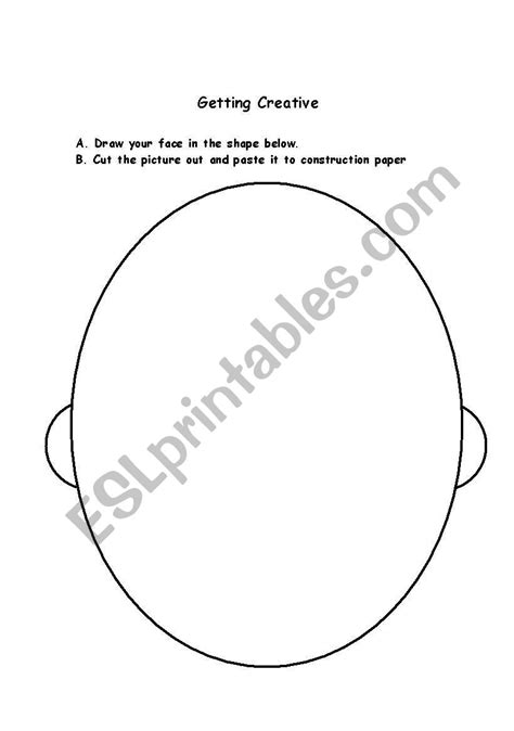 Self Portrait Worksheet Teaching Resource Teach Start