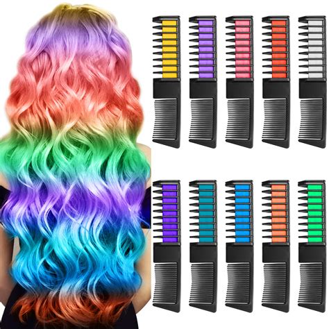 Buy 10 Colors Hair Chalk Combs For Girls Ts Temporary Hair Color
