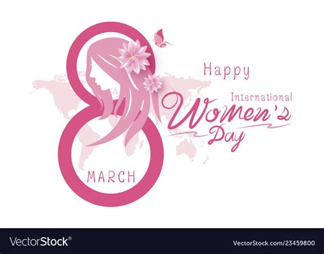 March Happy International Womens Day Royalty Free Vector