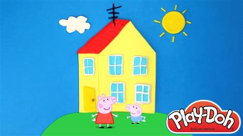 In that window, another kid. Peppa Pig Play Doh House How to Make Peppa's House with ...