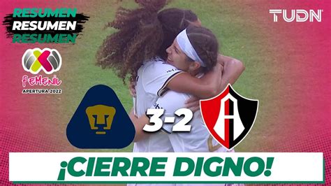 Resumen Y Goles Pumas Atlas Liga Mx Femenil Ap J Tudn