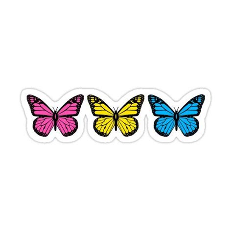 Cute Butterflies For People Who Like Pans Sticker For Sale By Disco