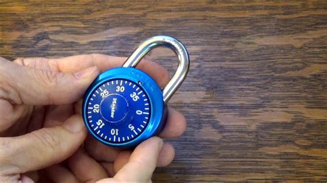 How To Open A Combination Dial Lock Youtube