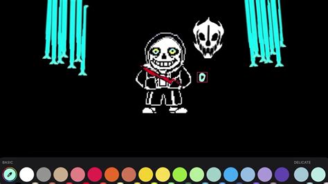 Me Making My Own Glitchtale Sans Sprite Youtube