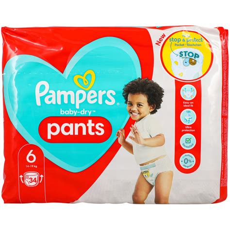 Buy Pampers Baby Dry Pants Xl Size 6 14 19 Kg 34 Nappies Cheaply